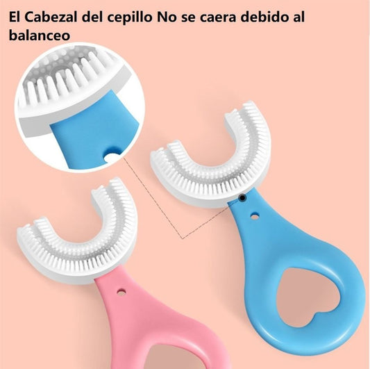 Cepillo De Dientes Para Niños En Forma De U Silicona