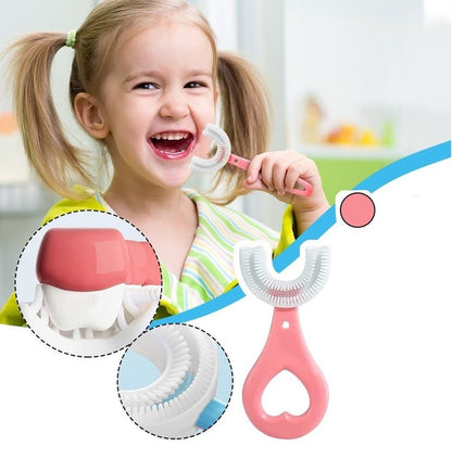 Cepillo De Dientes Para Niños En Forma De U Silicona