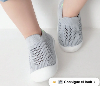 Zapatos para caminar de bebe unisex fondo suave anti deslizante